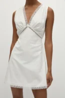 Elise Cotton Lace Mini Dress