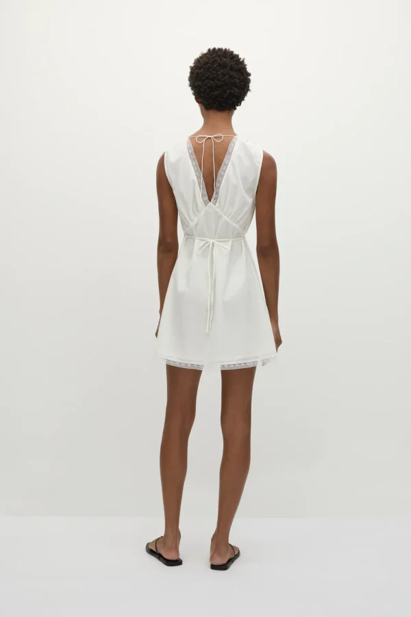 Elise Cotton Lace Mini Dress - Image 3