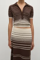 Mira Striped Knit Maxi Skirt