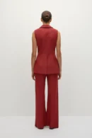 Sorella Sleeveless Linen Blazer