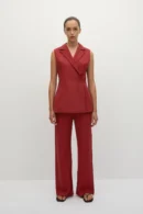 Sorella Sleeveless Linen Blazer