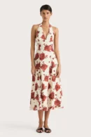 Amelie Linen Midi Dress