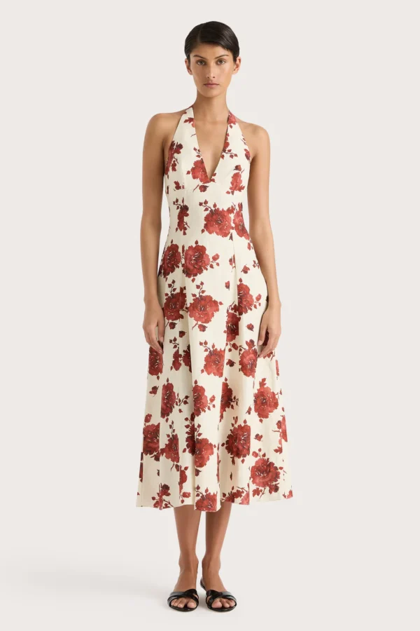 Amelie Linen Midi Dress - Image 7
