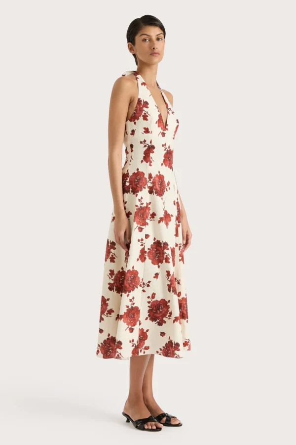 Amelie Linen Midi Dress - Image 4