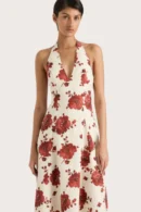 Amelie Linen Midi Dress