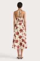 Amelie Linen Midi Dress