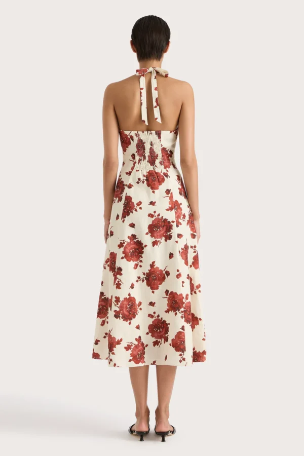 Amelie Linen Midi Dress - Image 3