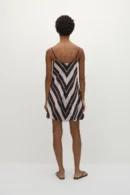 Selene Striped Cotton Bubble Dress